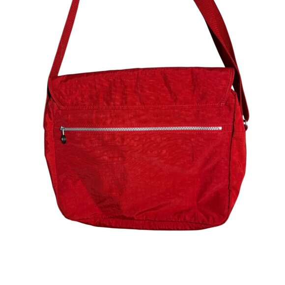 Red Kipling Messenger Bag With Adjustable Strap & Multiple Pockets - Picture 5 of 8